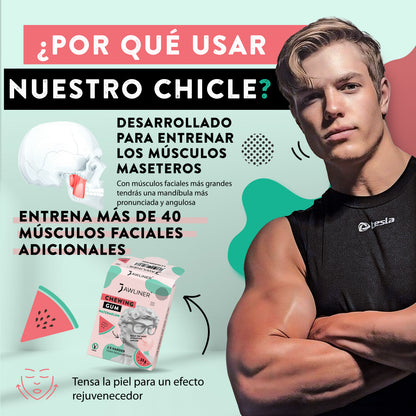 Chicle para Mandíbula - Sandía - Medium